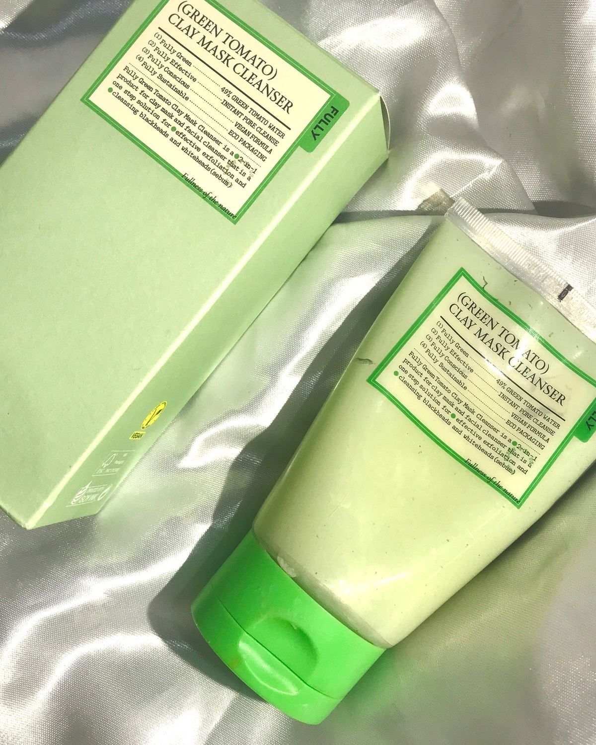Mascarilla limpiadora de arcilla de tomate verde