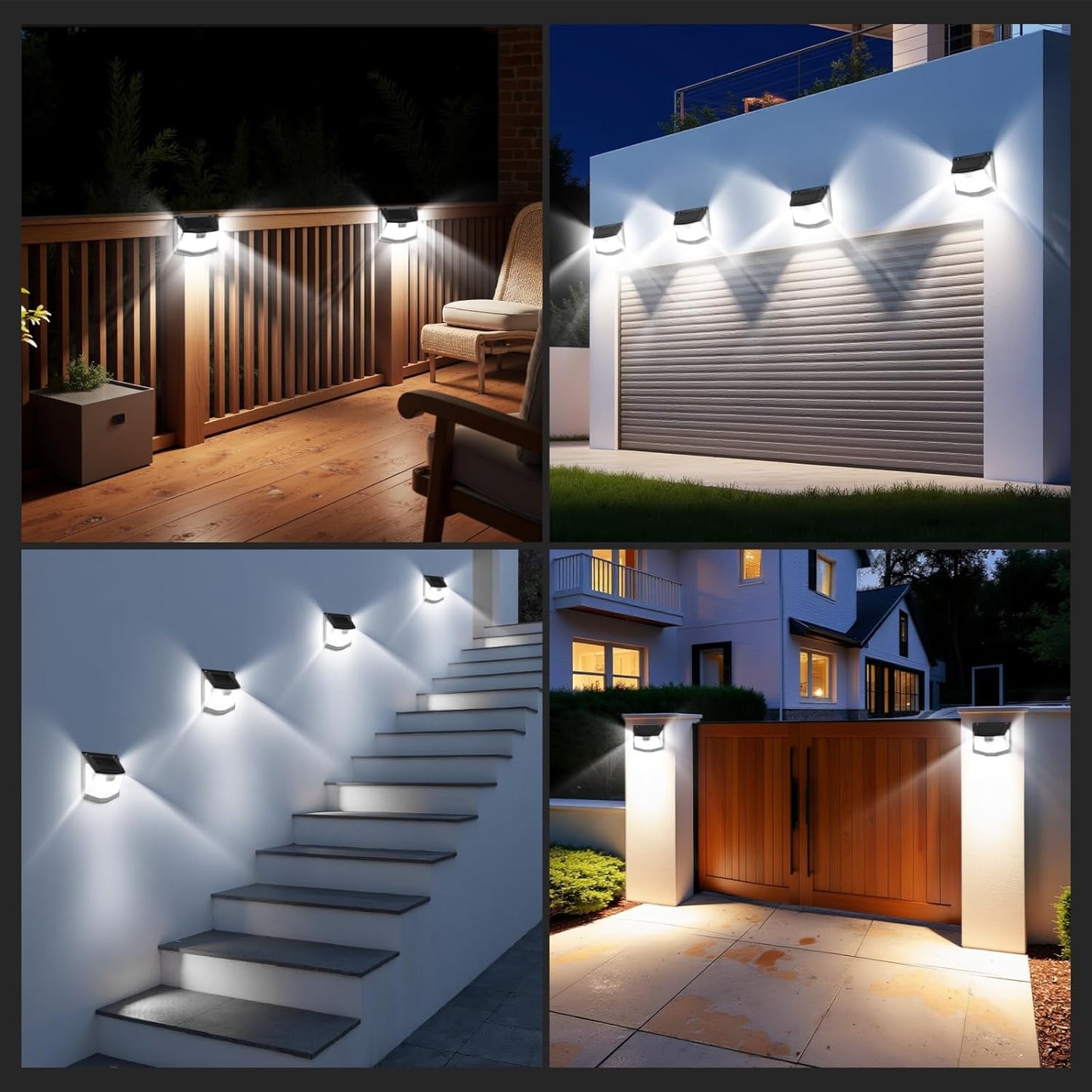 Foco Led Exterior con carga Solar y Sensor de Movimiento