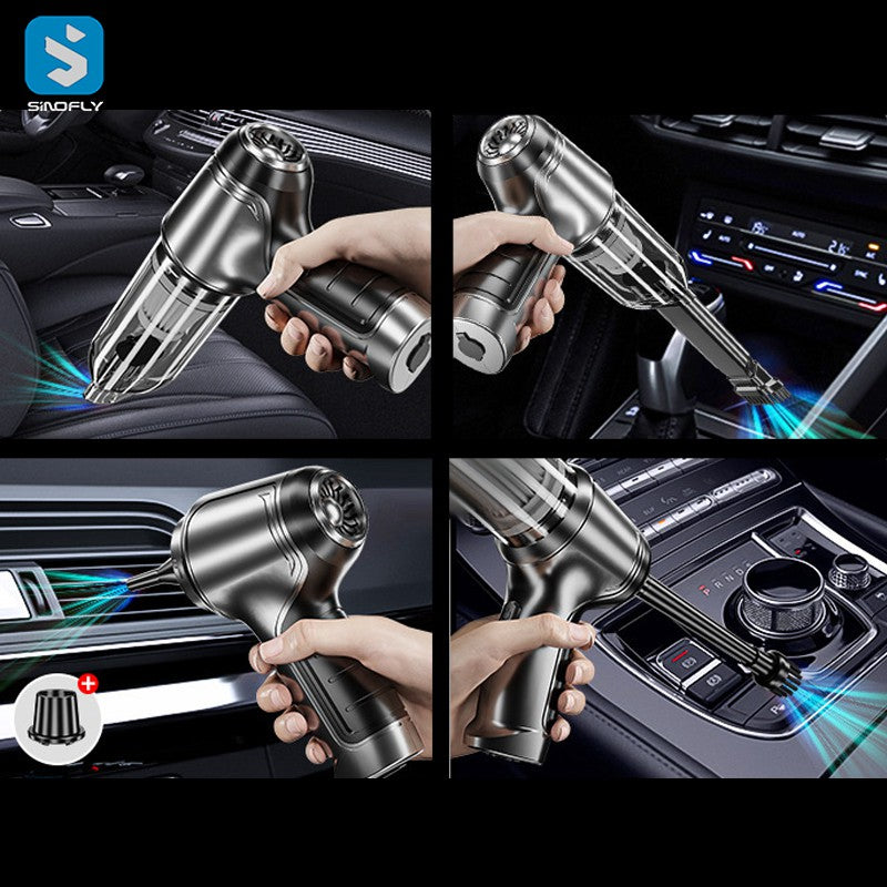 Aspirador y Soplador Inalámbrico de Mano para la Limpieza de Automóviles y el Hogar