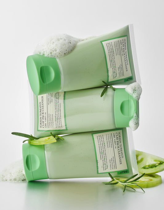 Mascarilla limpiadora de arcilla de tomate verde