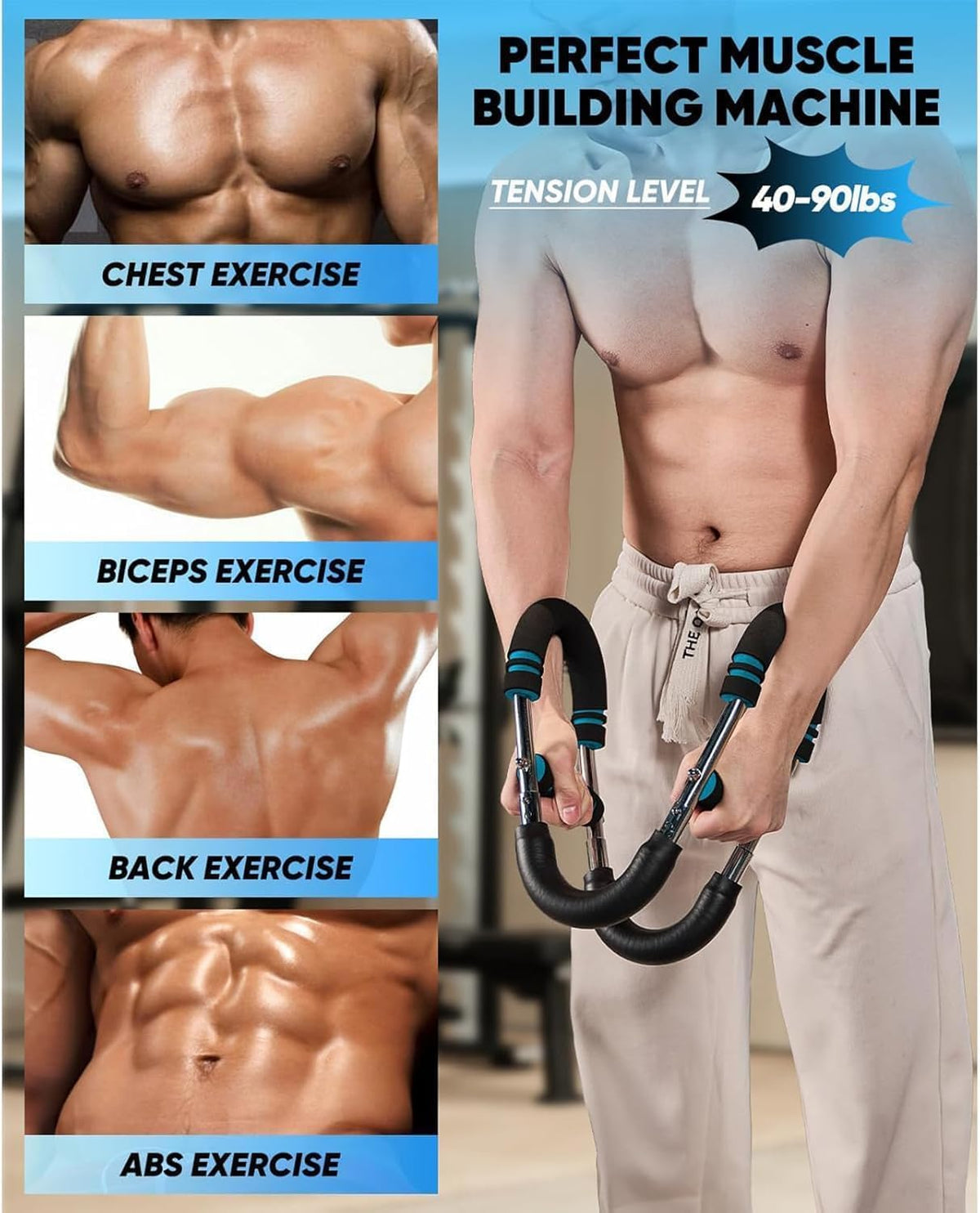 Twister para Entrenar Pecho, Brazos, Hombros y antebrazos