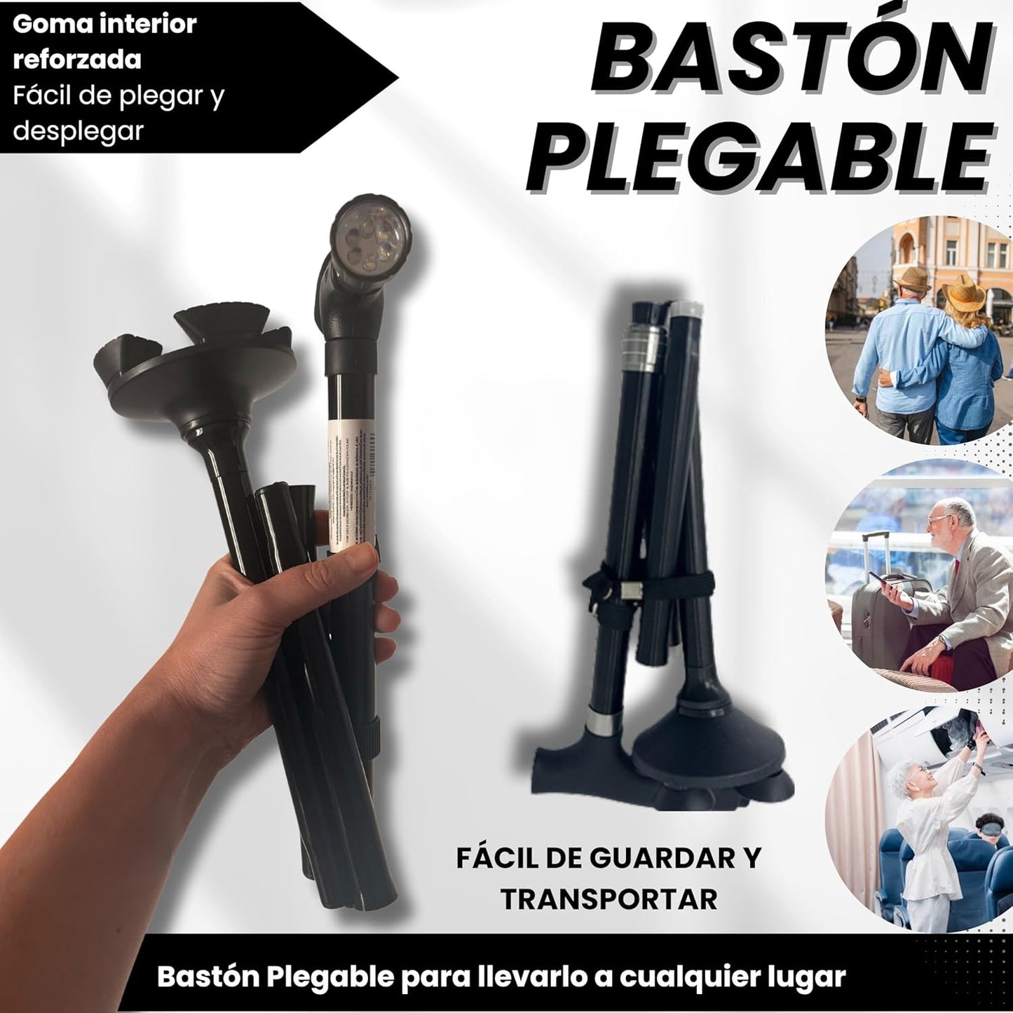 Caminax™: Devuélveles la seguridad y confianza al caminar (con Luz LED)