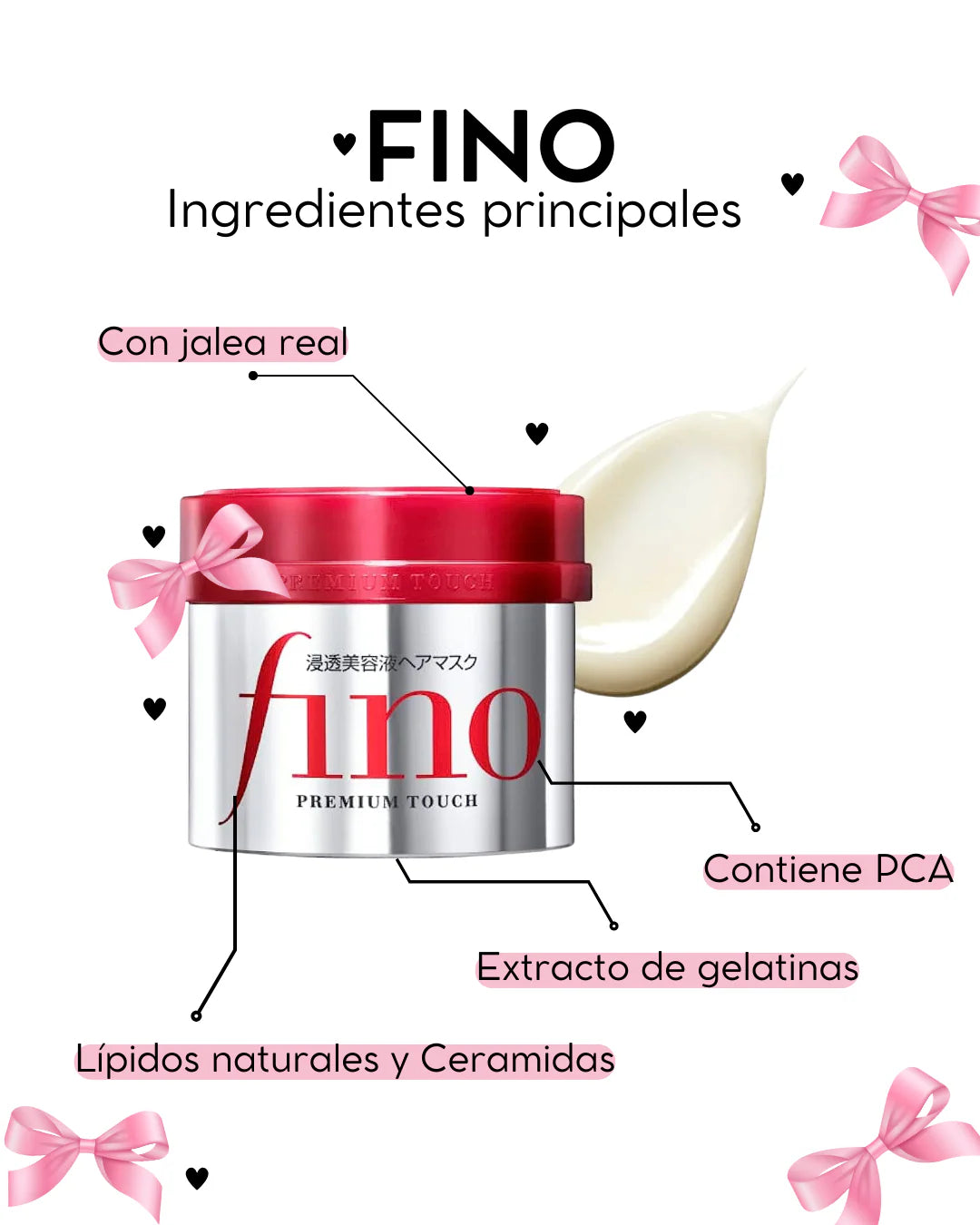 Mascarilla Capilar Japonesa  * Fino Premium Touch Hair Mask *