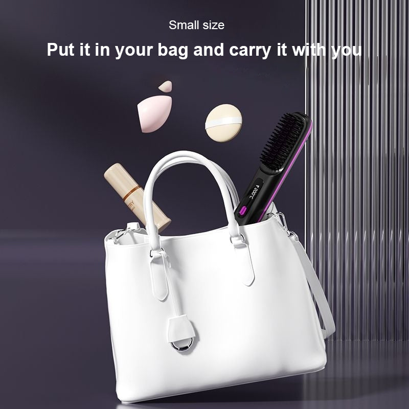 Cepillo alisador GlowBrush compacto, cabe en tu bolsa de mano