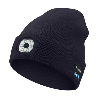 Gorro Bluetooth con Luz LED y auriculares inalámbricos