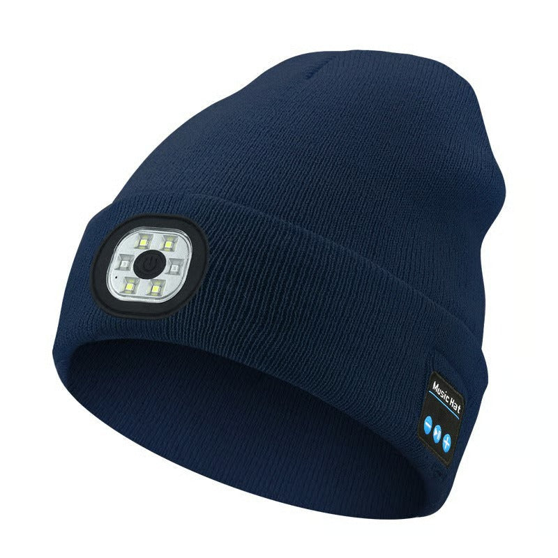 Gorro Bluetooth con Luz LED y auriculares inalámbricos