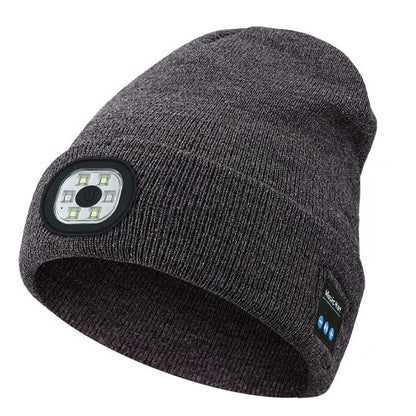 Gorro Bluetooth con Luz LED y auriculares inalámbricos