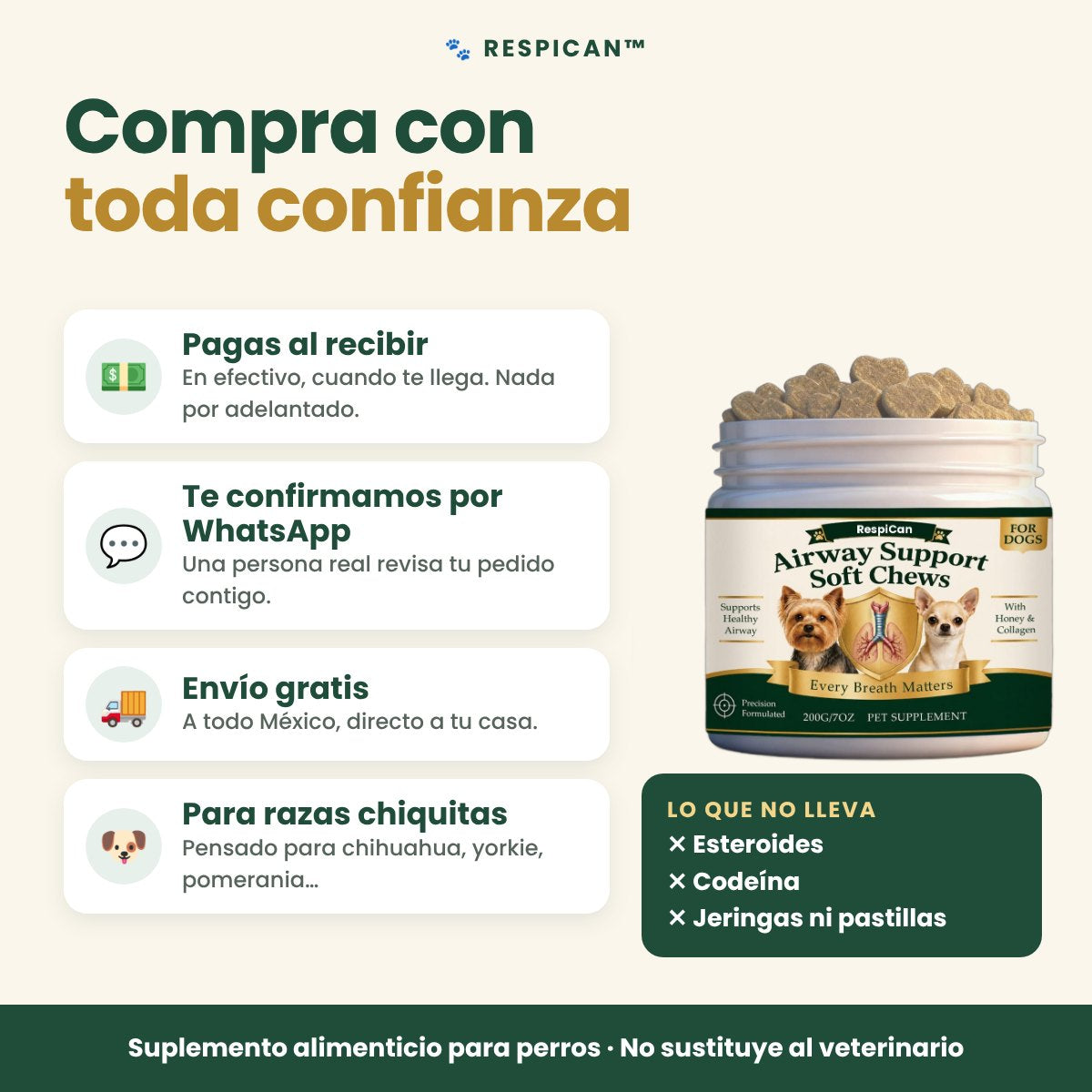 Compra con confianza: pagas al recibir